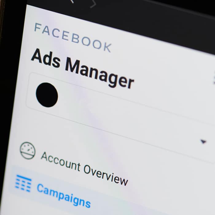 Facebook ad manager